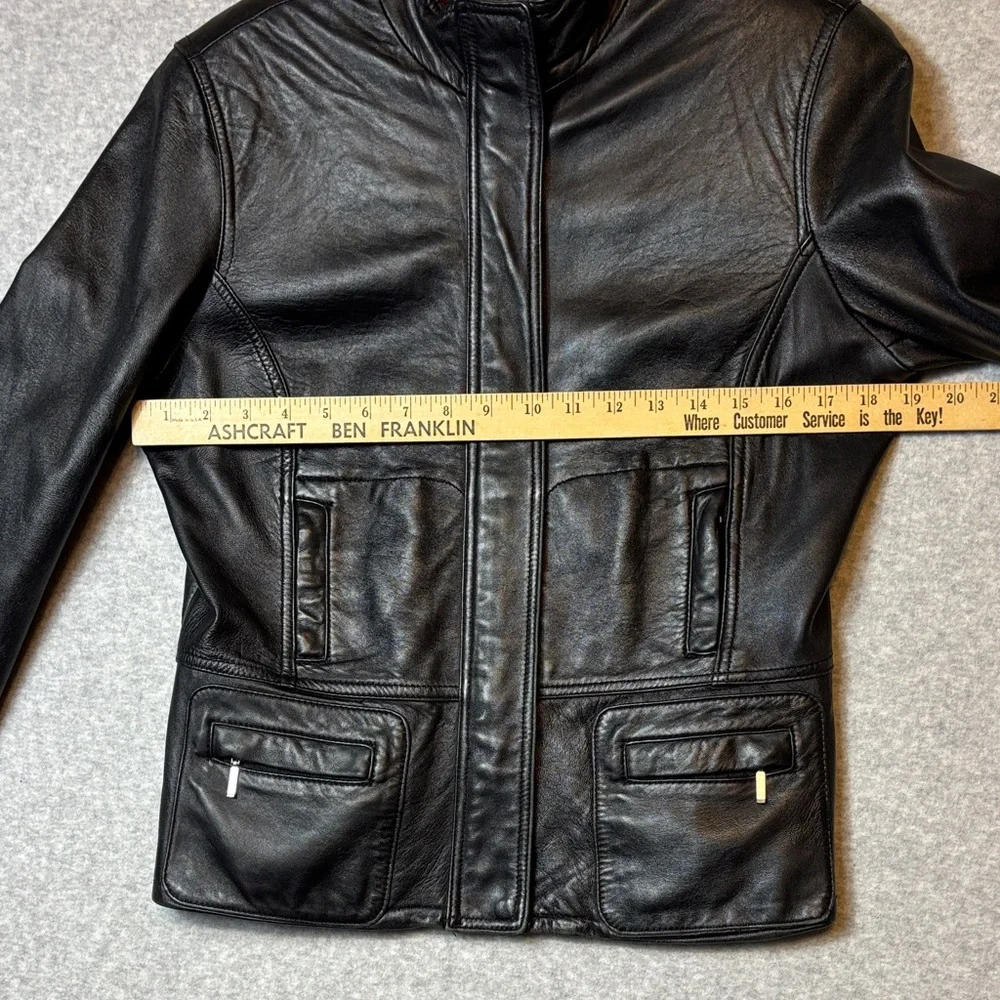 Uniform John Paul Richard Genuine Lamb Leather Jacket Women's Size M Butter Soft - Picture 3 of 12
